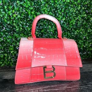 Pink Peach Glossy Purse